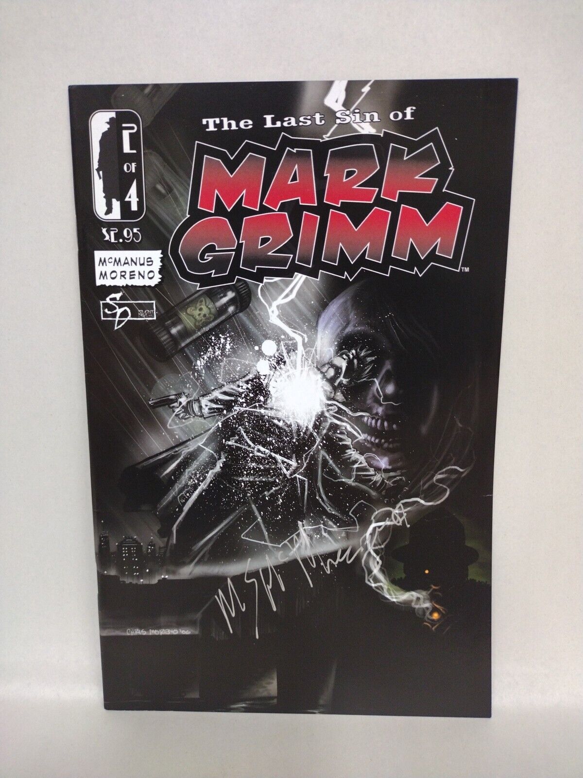 Last Sin Of Mark Grimm (2006) Complete SD Comic Lot Set #1-4 Signed Sean McManus