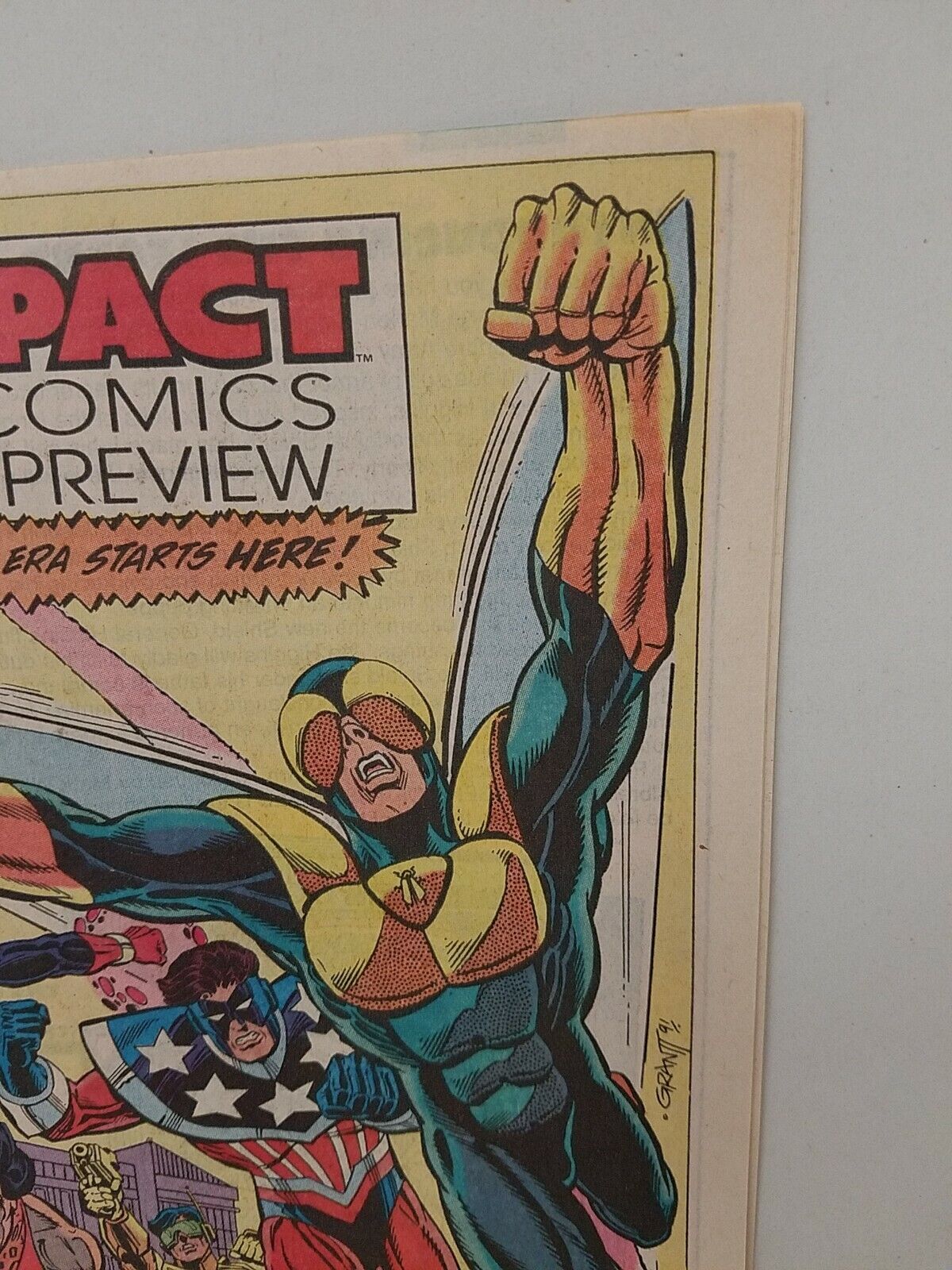 Impact (1991) Preview Newsprint DC Comic 1st Appearance Maria DeGuzman Jaguar II