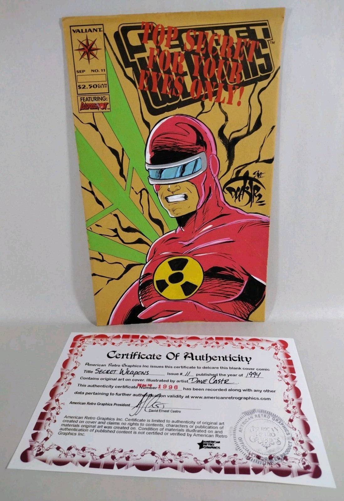 Secret Weapons #11 (1994) Valiant Comic Sealed W Original Dave Castr Solar Art