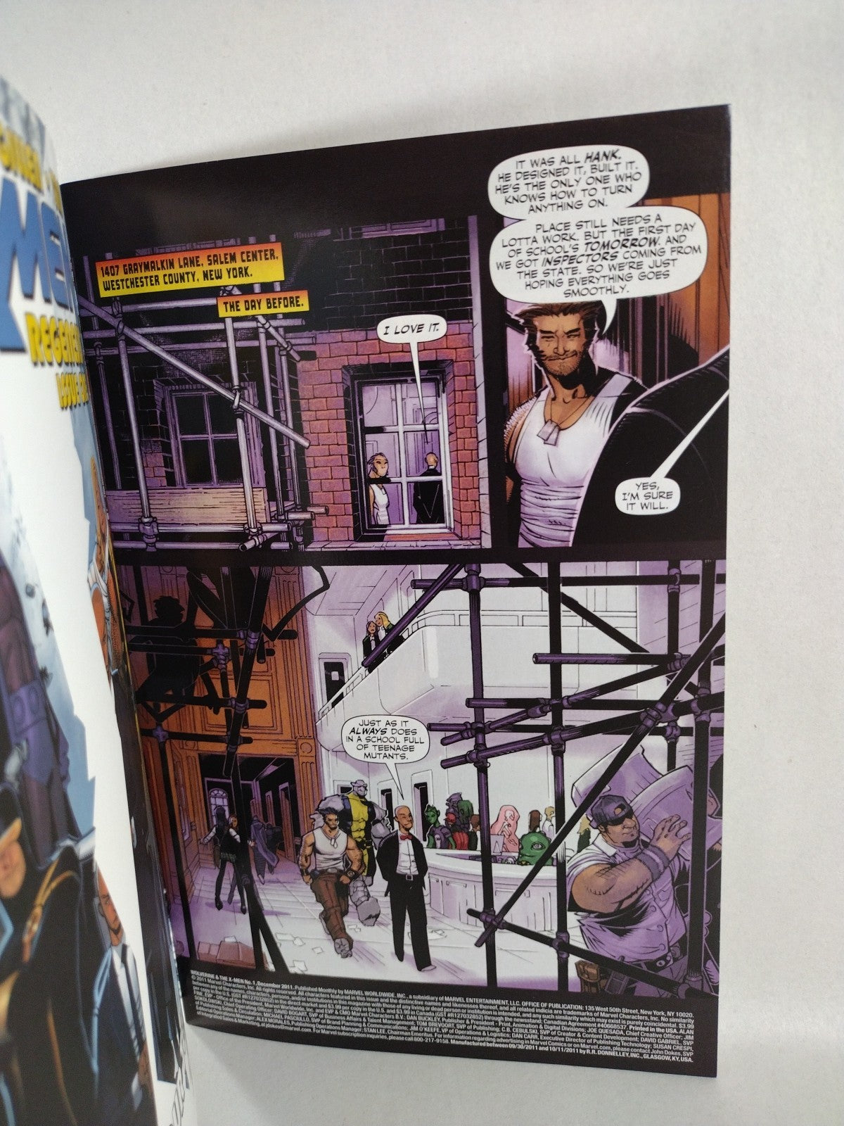 Wolverine And The X-Men #1 (2011) Marvel Comic Blank Sketch Variant Cover NM