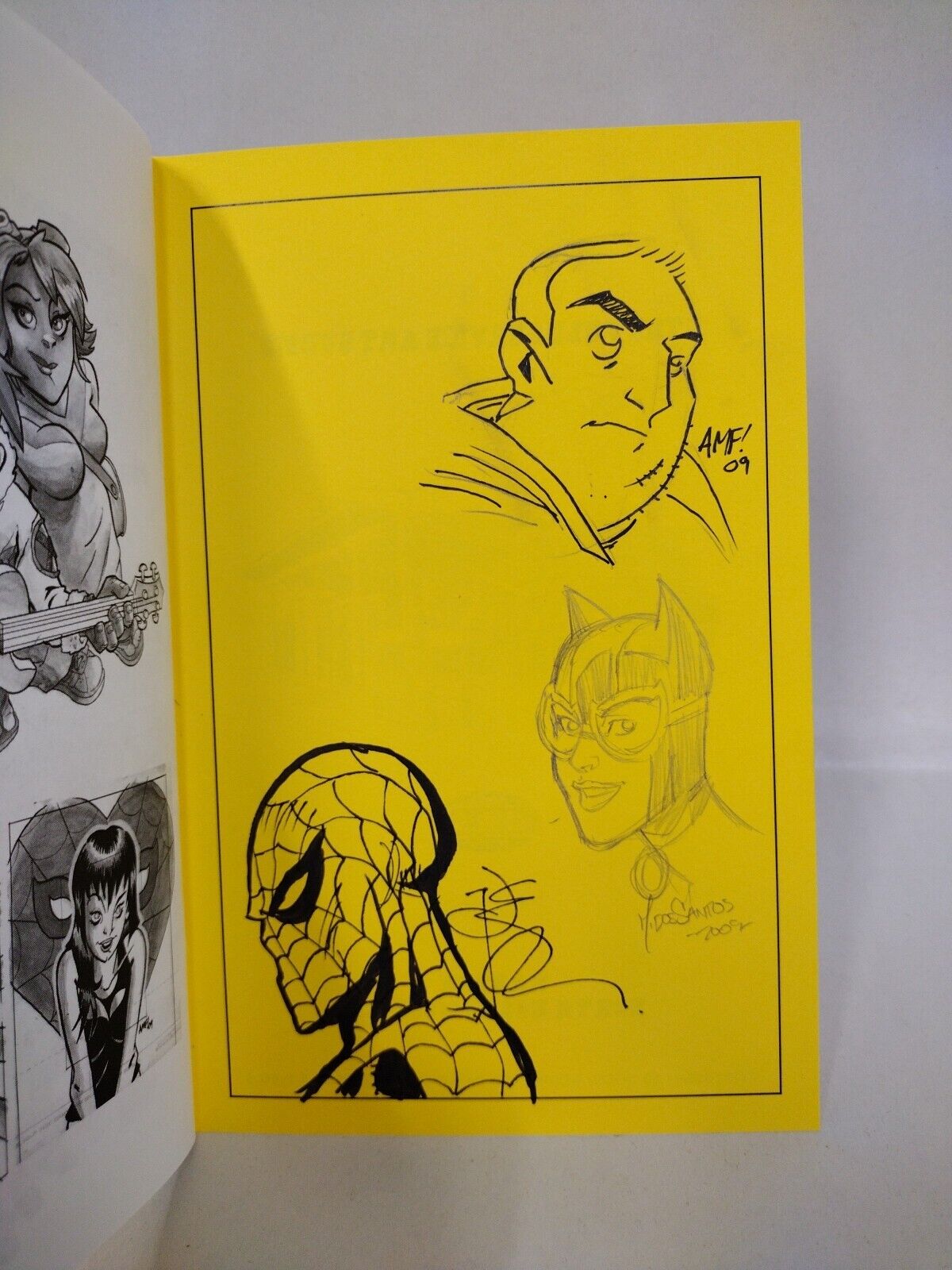 Tony Fleecs Tone Rodriguez C Moreno + 2009 Sketchbook 84/100 Signed W Sketches