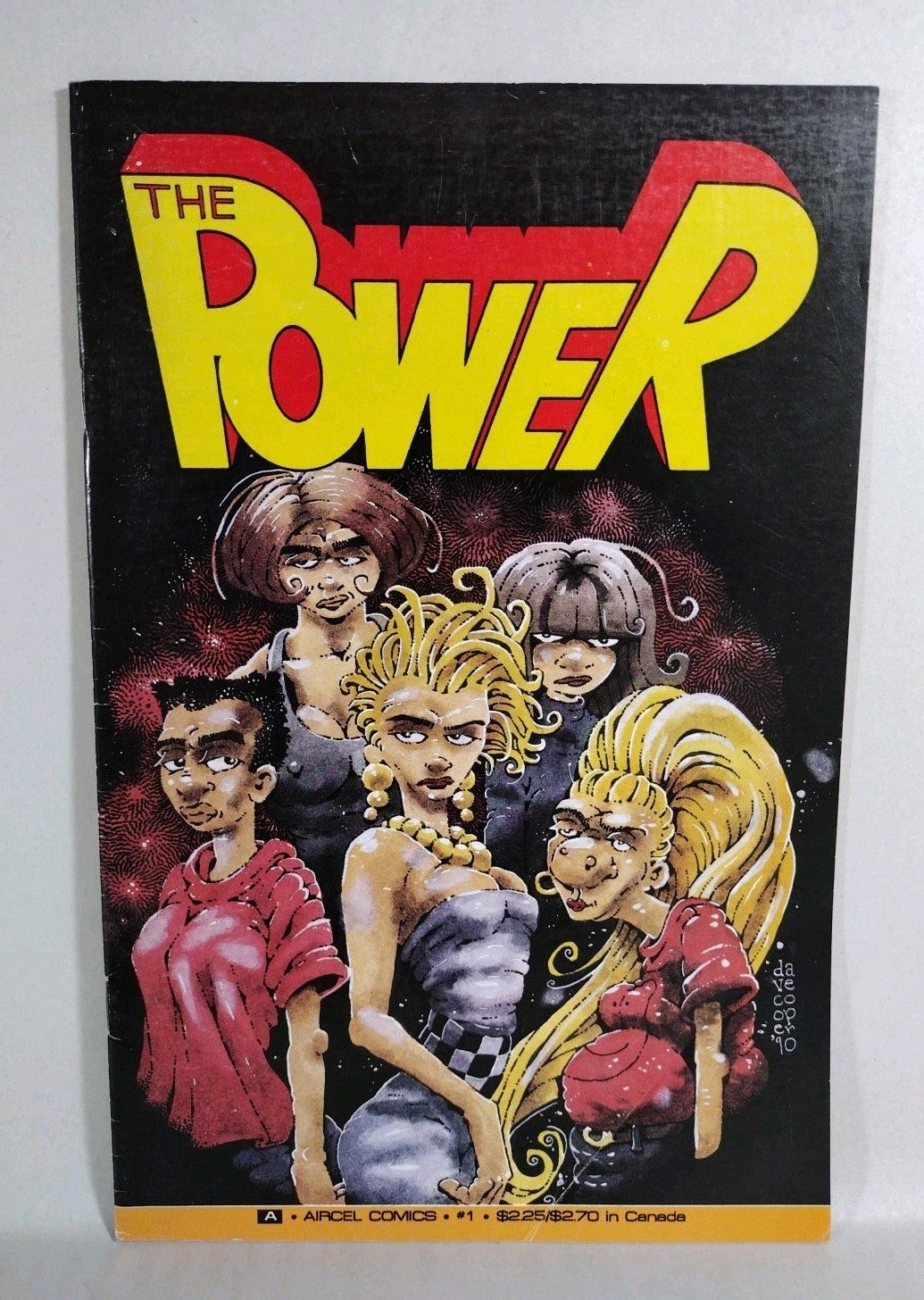 The Power #1 2 3 4 Complete Limited Series Set (1990) Dave Cooper Aircel Comics 
