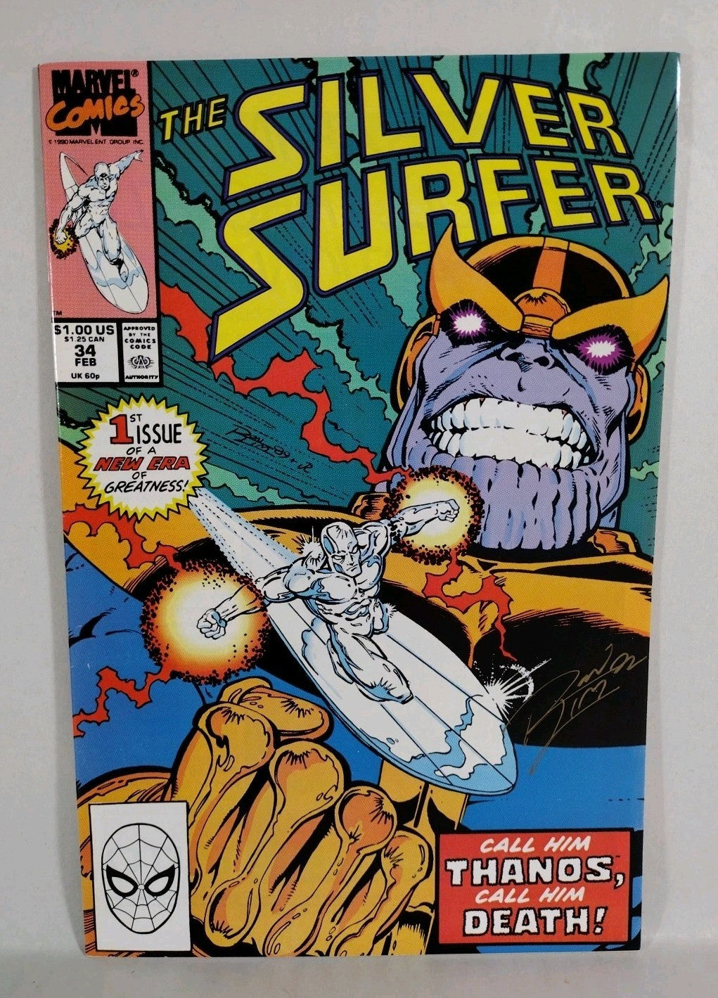 Silver Surfer (1990) Marvel Comic Lot #34 44 1st Thanos Return Infinity Gauntlet