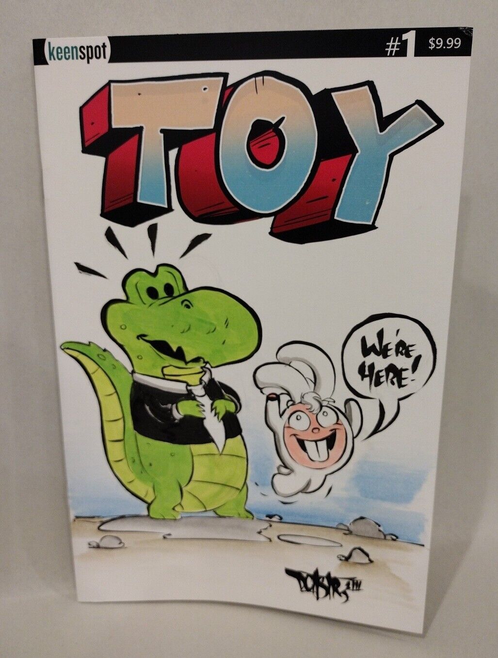 Toy 1 (2023) Keenspot Blank Cover Variant Comic W Original Croc Dave Castr Art