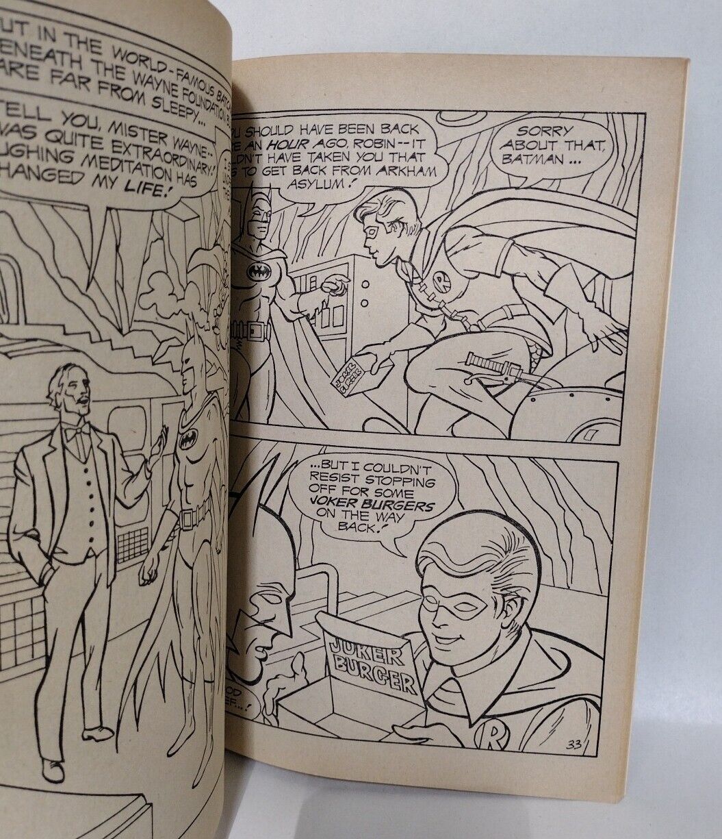 Batman (1980) Whitman Coloring Book Mystery Of The Million Dollar Joke Unused