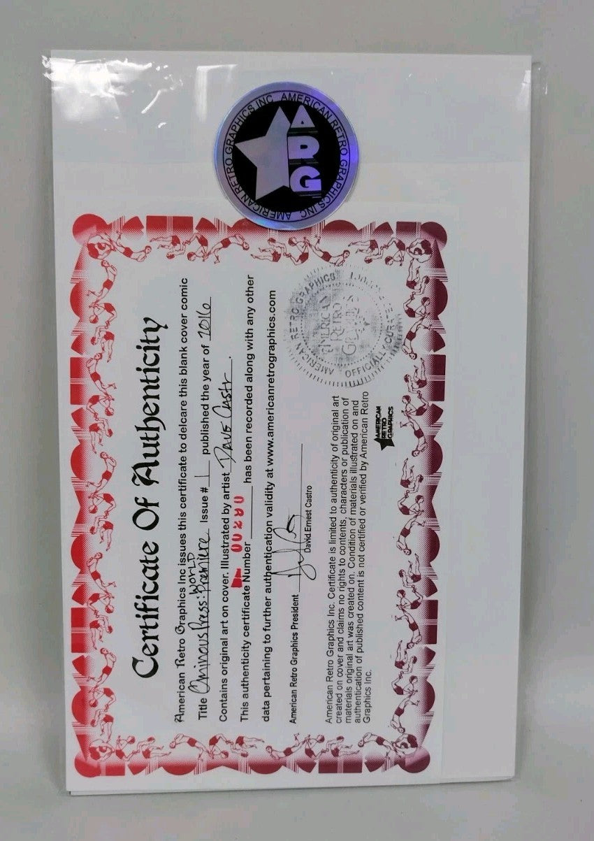 Ominous Press World Premiere #1 Sketch Cover Variant Comic W Original DCastr Art