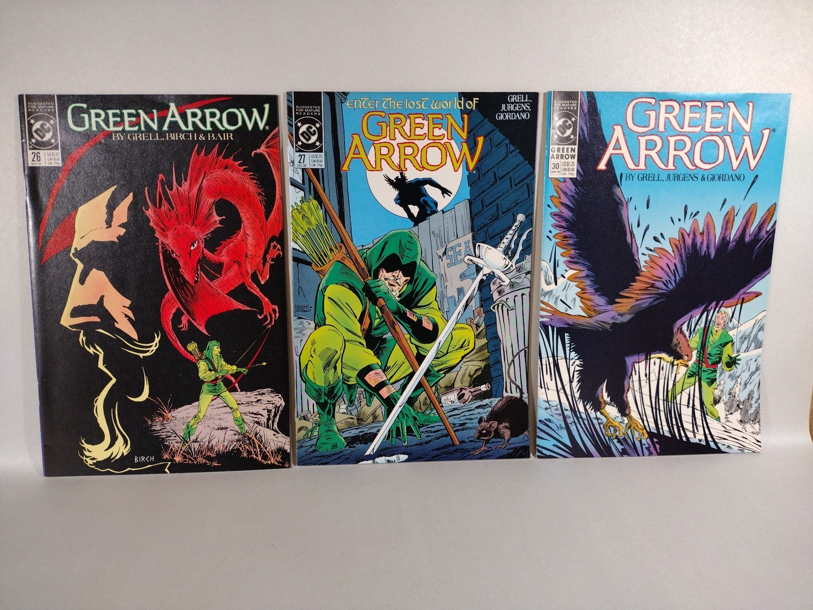 Green Arrow (1988) DC Comic Mike Grell 34 Issue Lot VF-NM