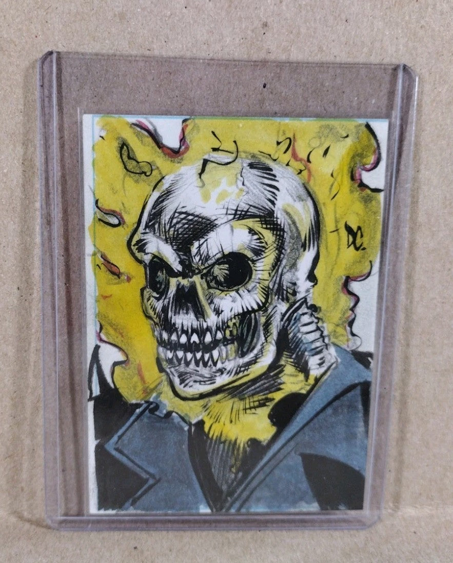 Dave Castr Crusin (2025) OAC Sketch Card W Original Marvel Ghost Rider Art ACEO