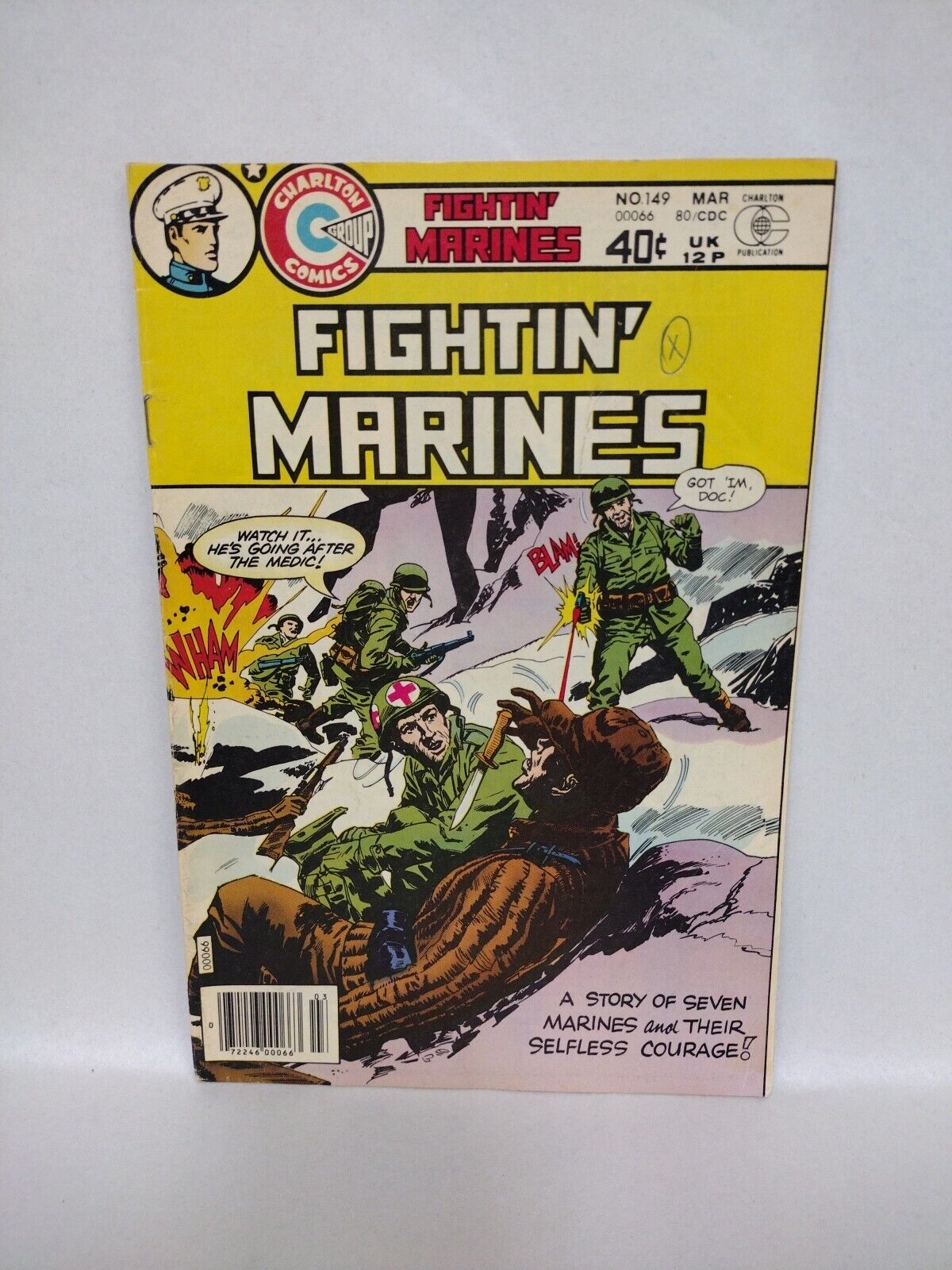 Fightin' Marines (1973) Charlton Military Comic Lot #115 133 149 152 154 158 164