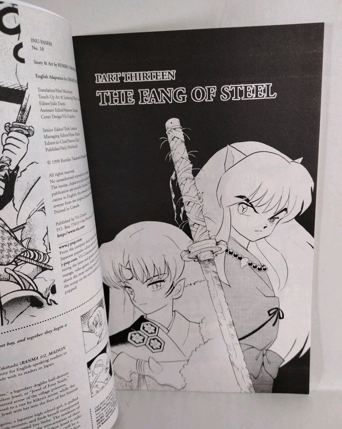 Inu-Yasha (1998) Rumiko Takahashi Viz Comic Lot #10 11 12 13 14 VF-NM