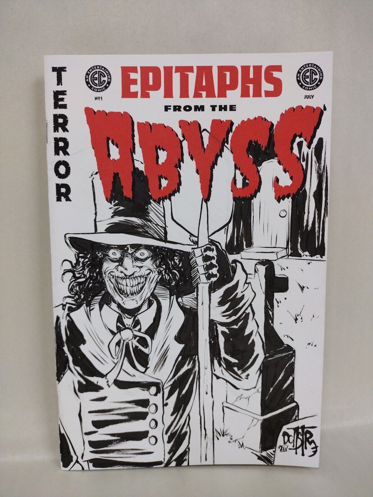 Epitaphs From The Abyss 1 (2024) EC Comic Sketch Cover Var W Original DCastr Art