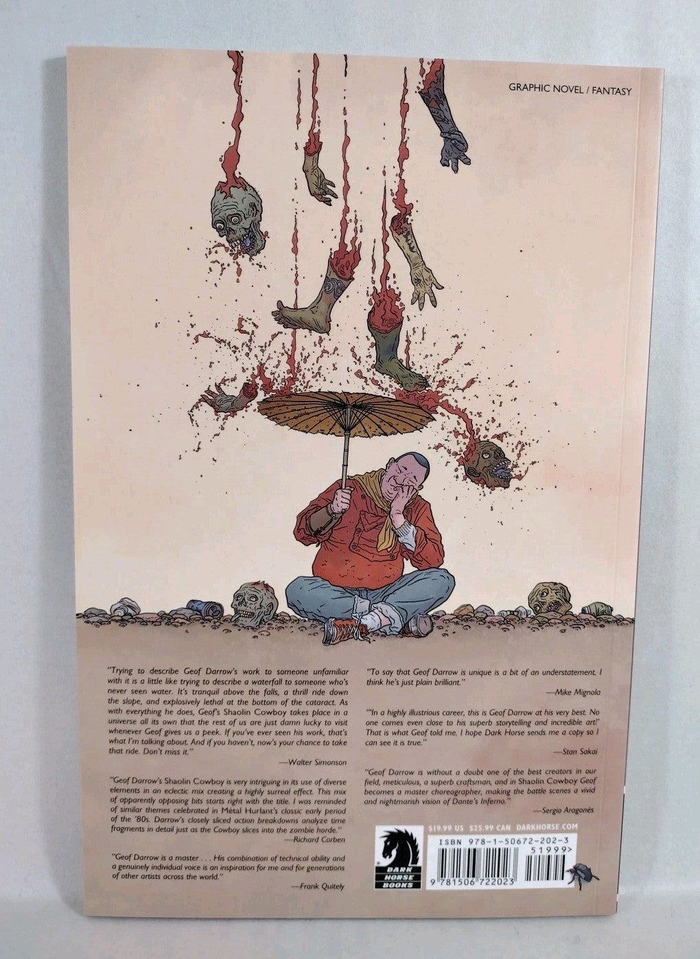 Shaolin Cowboy Shemp Buffet (2021) Dark Horse TPB Geof Darrow Dave Stewart SC