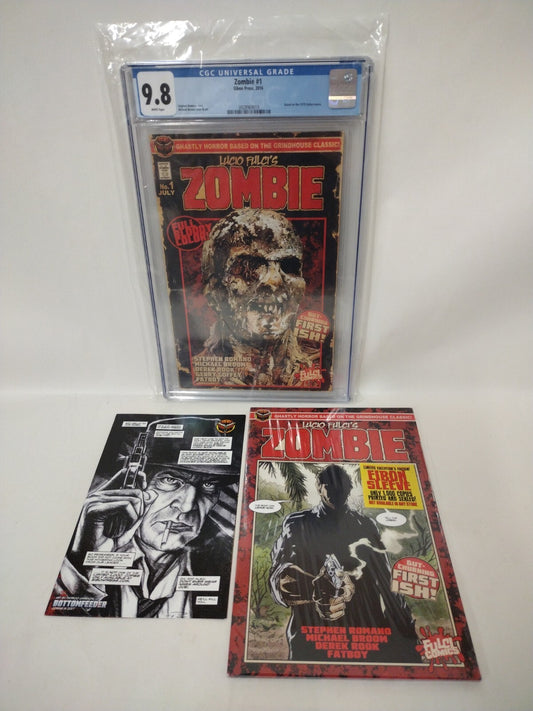 Lucio Fulci ZOMIBIE #1 (2016) Variant Cover Eibon Press Comic CGC 9.8 NM 1:1000