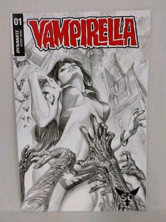 Vampirella #1 (2019) Dynamite Comics Alex Ross 1:50 Sketch Variant Cover Art NM