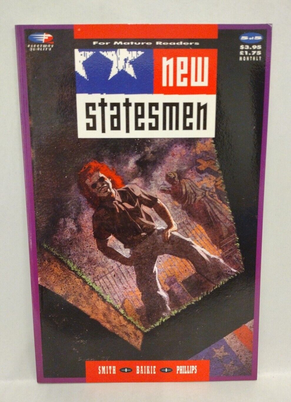 New Statesmen (1989) Complete Fleetway Comic Set #1 2 3 4 5 Jim Baikie J Smith