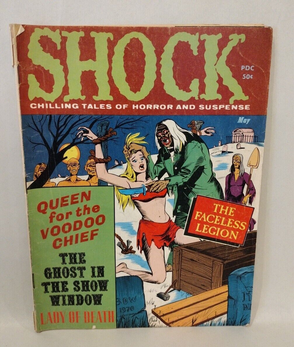 Shock Vol 3 #2 (1971) Stanley Publications Horror Magazine Undead Zombie Issue