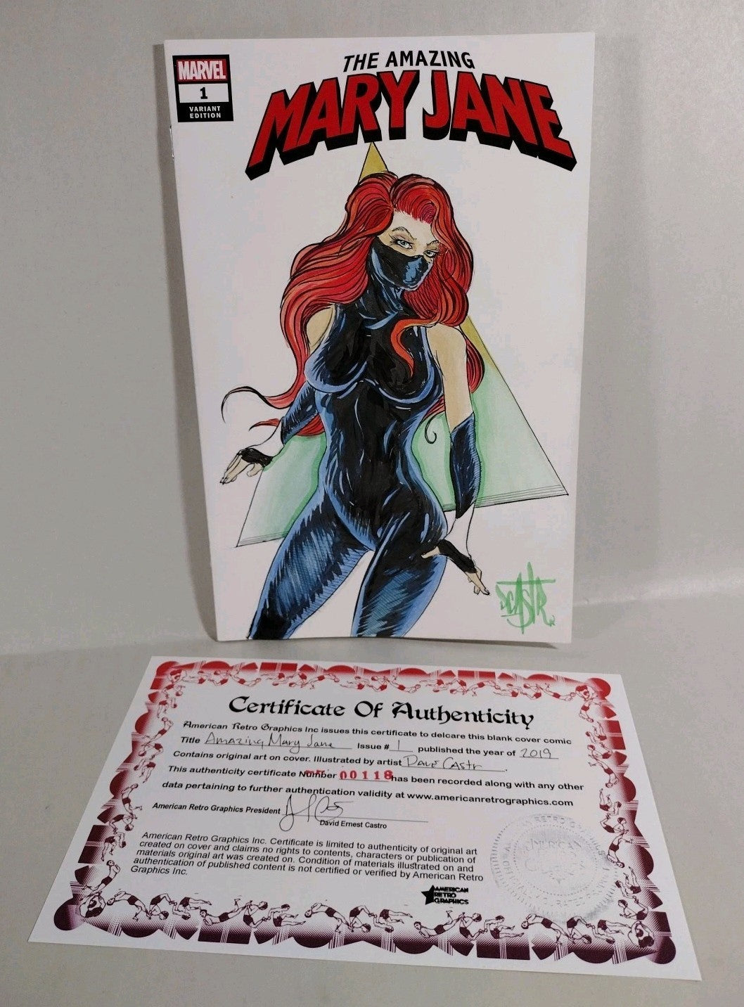 Amazing Mary Jane (2019) Marvel Sketch Cover Variant W Original Dave Castr Art