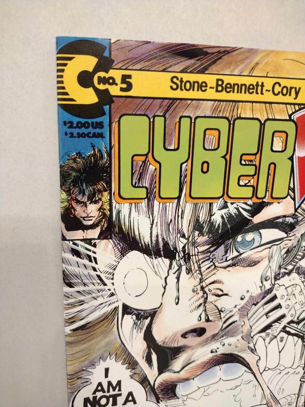 CyberRad #5 (1991) Continuity Comic Set GITD & Newstand Variant Richard Bennett 