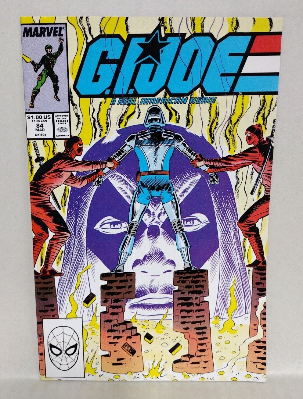 GI Joe (1989) Marvel Comic Lot #84 85 86 Cobra Commander Ninja VF-NM