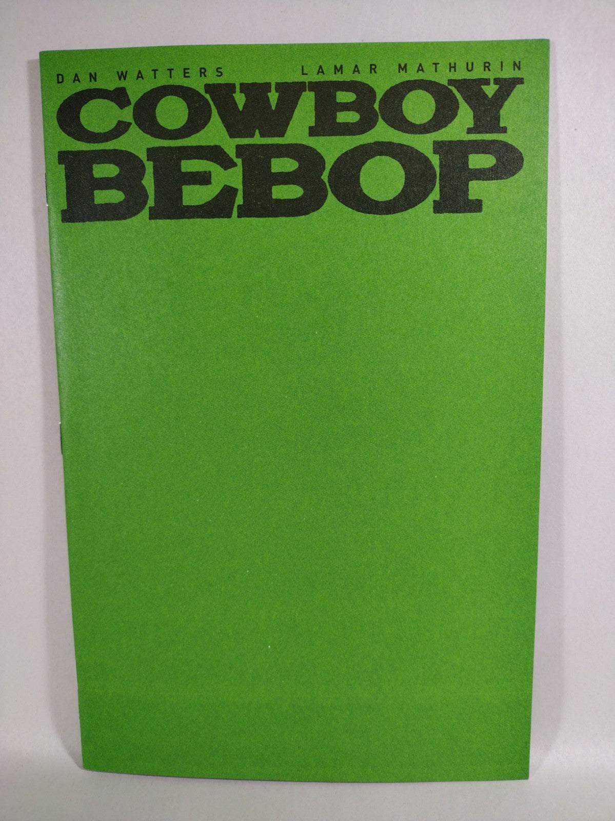 Cowboy Bebop #1 (2022) Titan Comic Green Blank Sketch Cover Variant NM