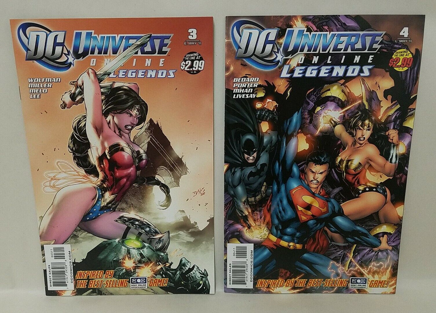 DC Universe Online Legends (2011) 5 Comic Lot #1 2 3 4 10 Marv Wolfman Porter 