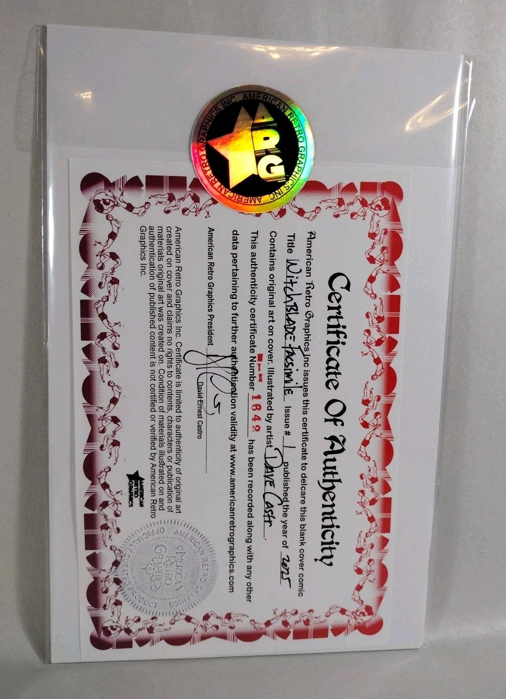 Witchblade Facsimile #1 Image Comic 2025 Sketch Cover Var W Original DCastr Art