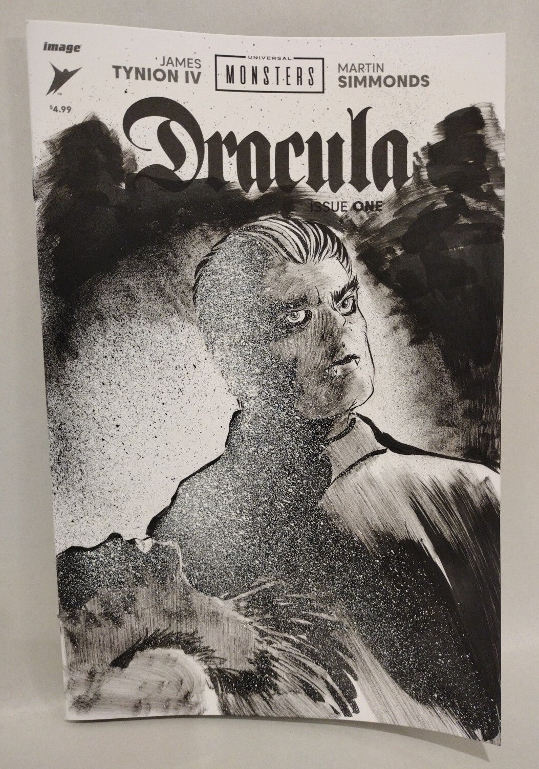 Universal Monsters DRACULA #1 (2023) Image Comics Sketch Variant W Original Art 
