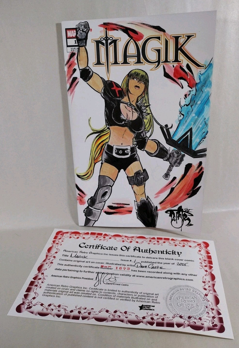 Magik 1 (2025) 2nd Print Marvel Sketch Cover Variant Comic W Original DCastr Art