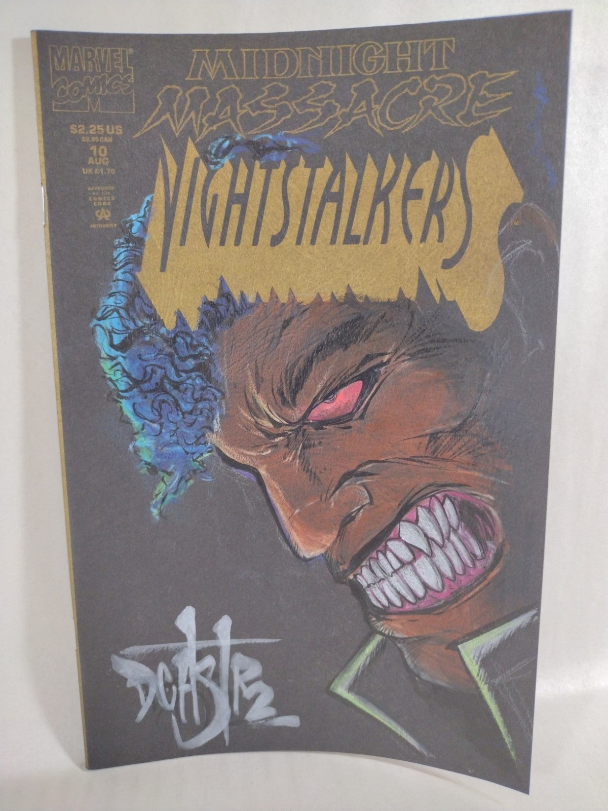 Nightstalker #10 (1993) Marvel Comic W Original Dave Castr Blade Art