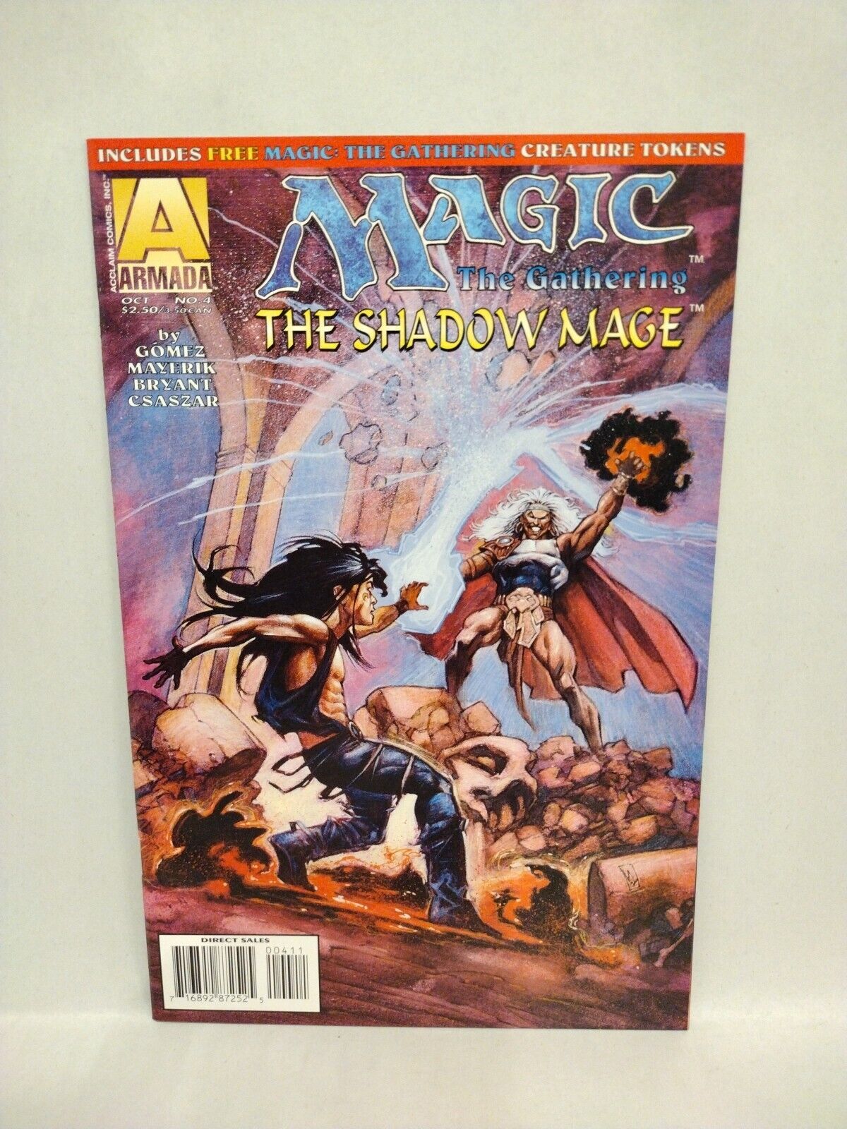 Magic The Gathering Shadow Mage (1995) Complete Acclaim Comic Set #1-4 +Preview 