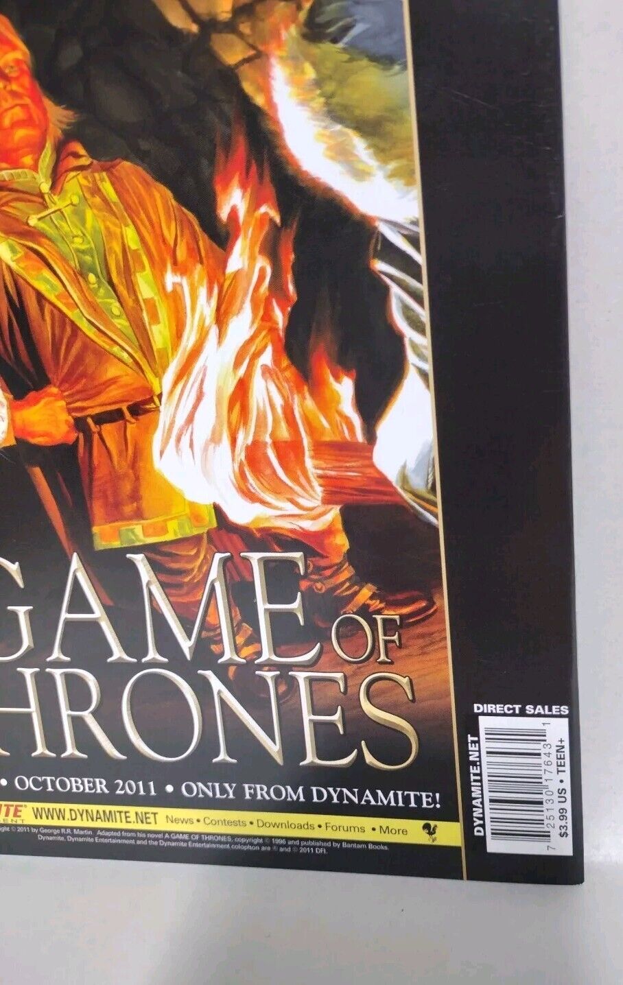 Game of Thrones #1 (2011) Dynamite Comic HBO Mike S. Miller Variant Very Fine 