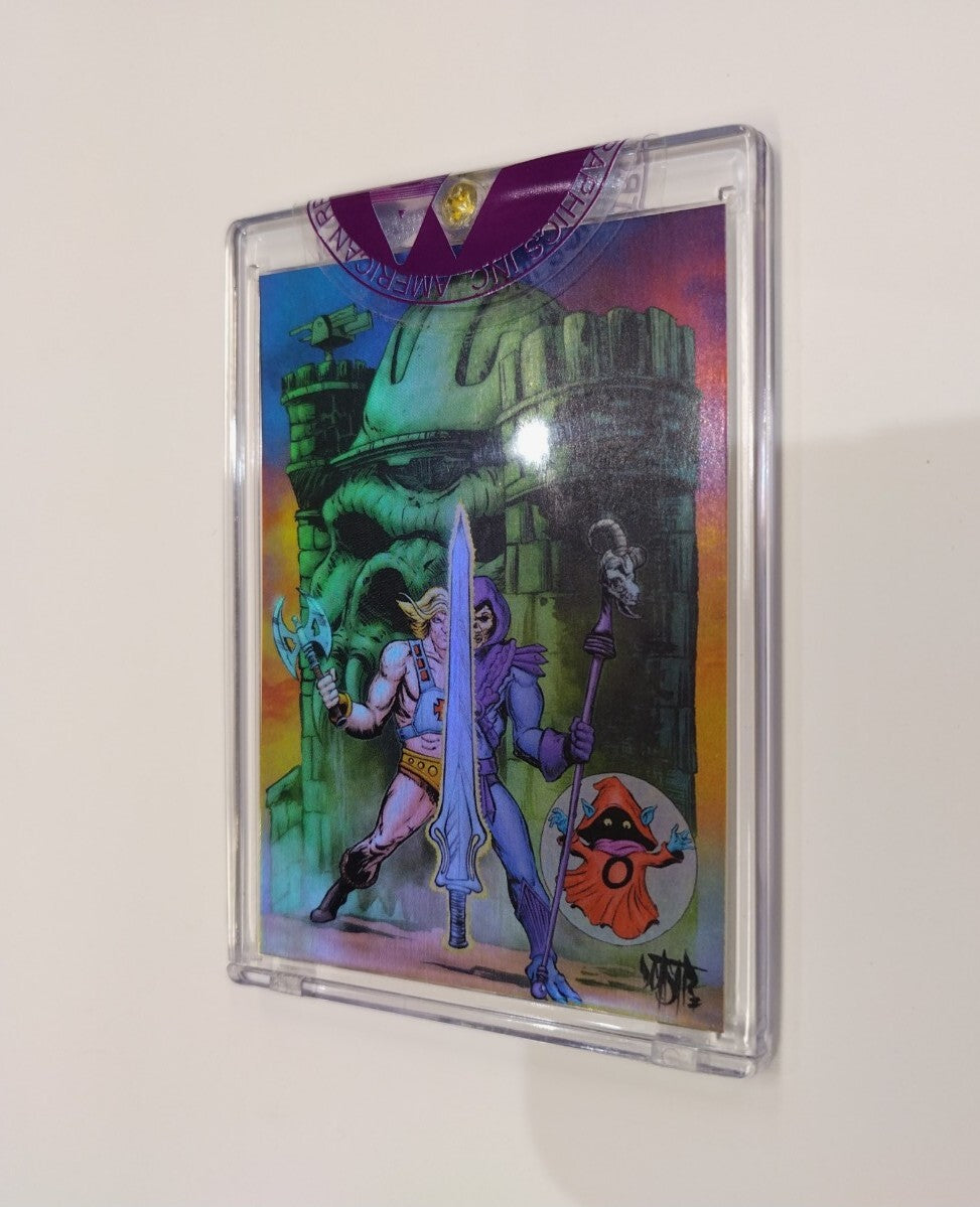 MOTU Holochrome Card New Sealed Signed Power-Con Exclusive Trading Card ( NEW )