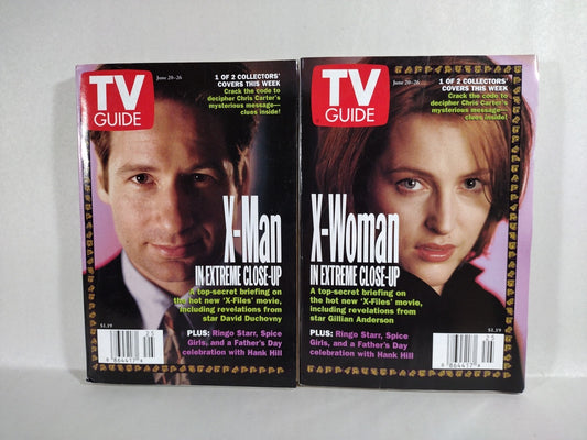 X-Files TV Guide (1998) #2360 June 20-26 Connecting Cover Variant Collector Set