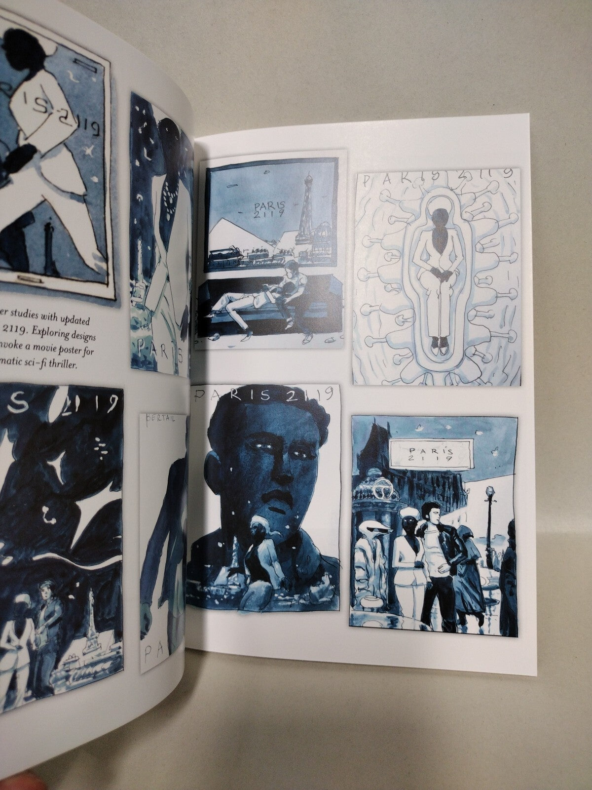 Paris 2119 (2020) Magnetic Press Production Sketchbook Zep Dominique Bertail NM