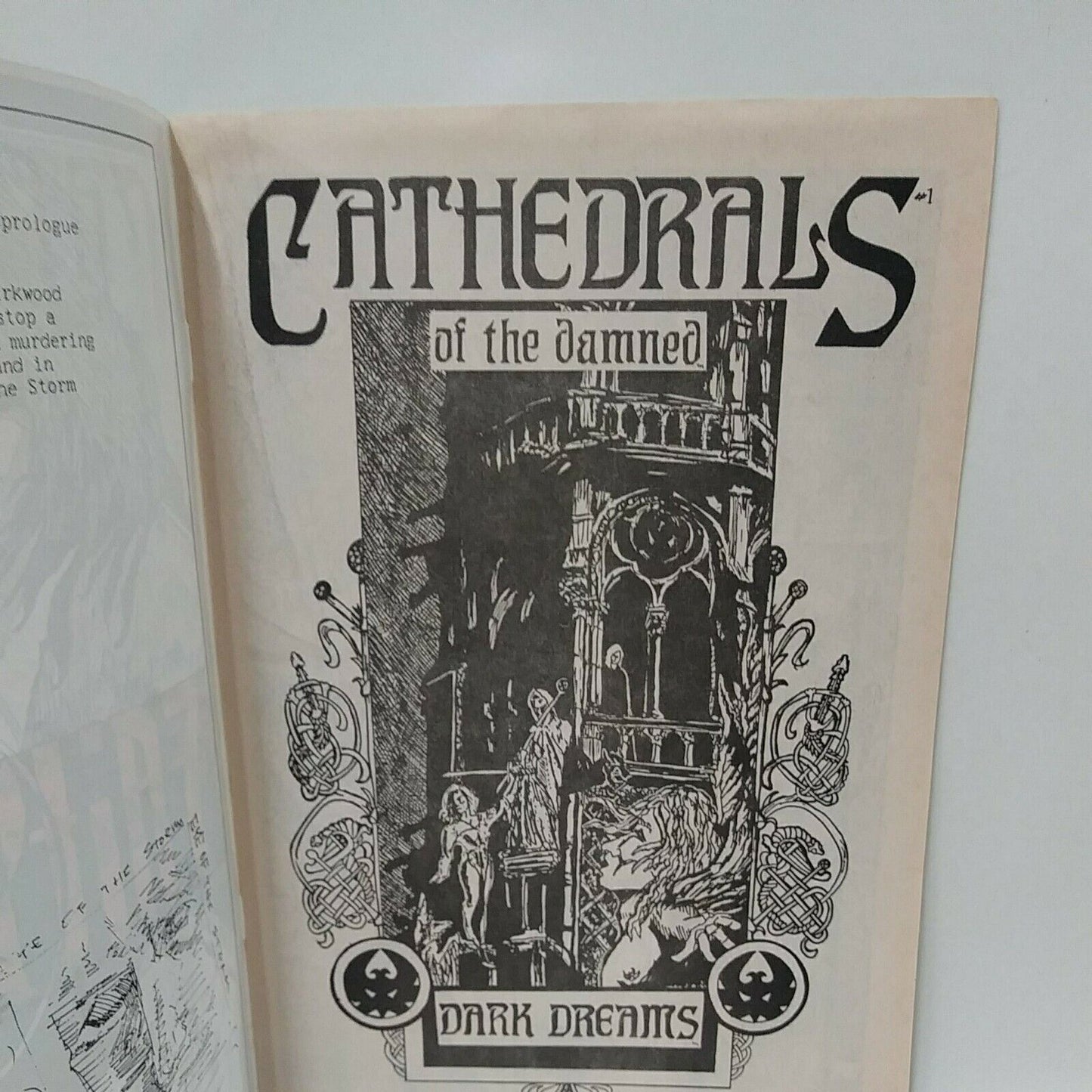 Masque #1 (1990) Comic Cathedrals Of The Damned Hart Chamberlin Rare