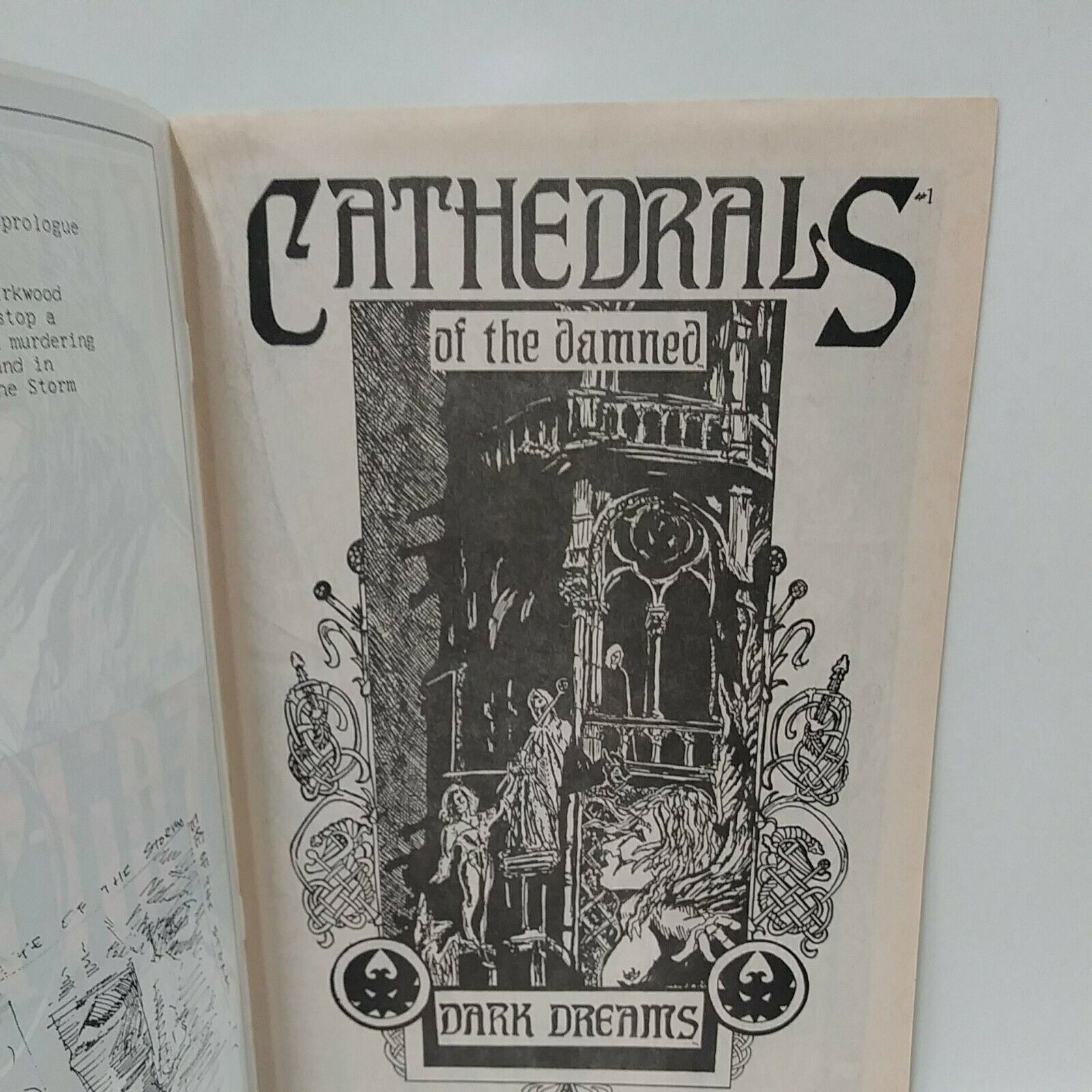 Masque #1 (1990) Comic Cathedrals Of The Damned Hart Chamberlin Rare