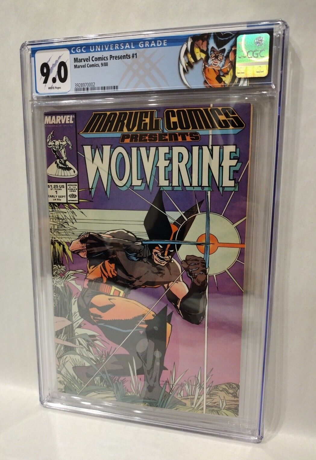 Marvel Comics Presents #1 (1988) Simonson Wolverine Cover CGC 9.0 Custom Label 