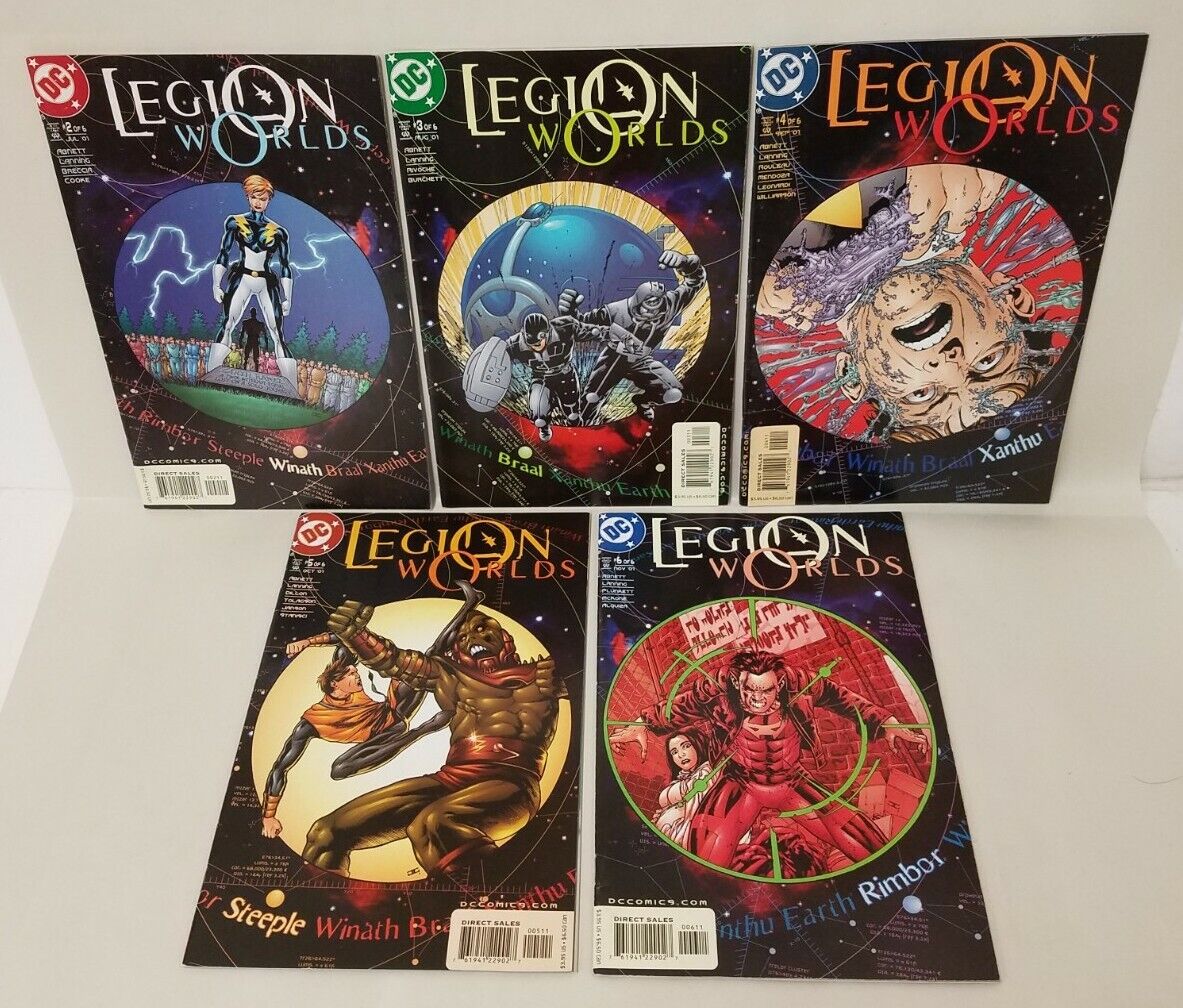 Legion Worlds (2001) DC Comic Lot Set #2 3 4 5 6 Last issue Abnett & Lanning 