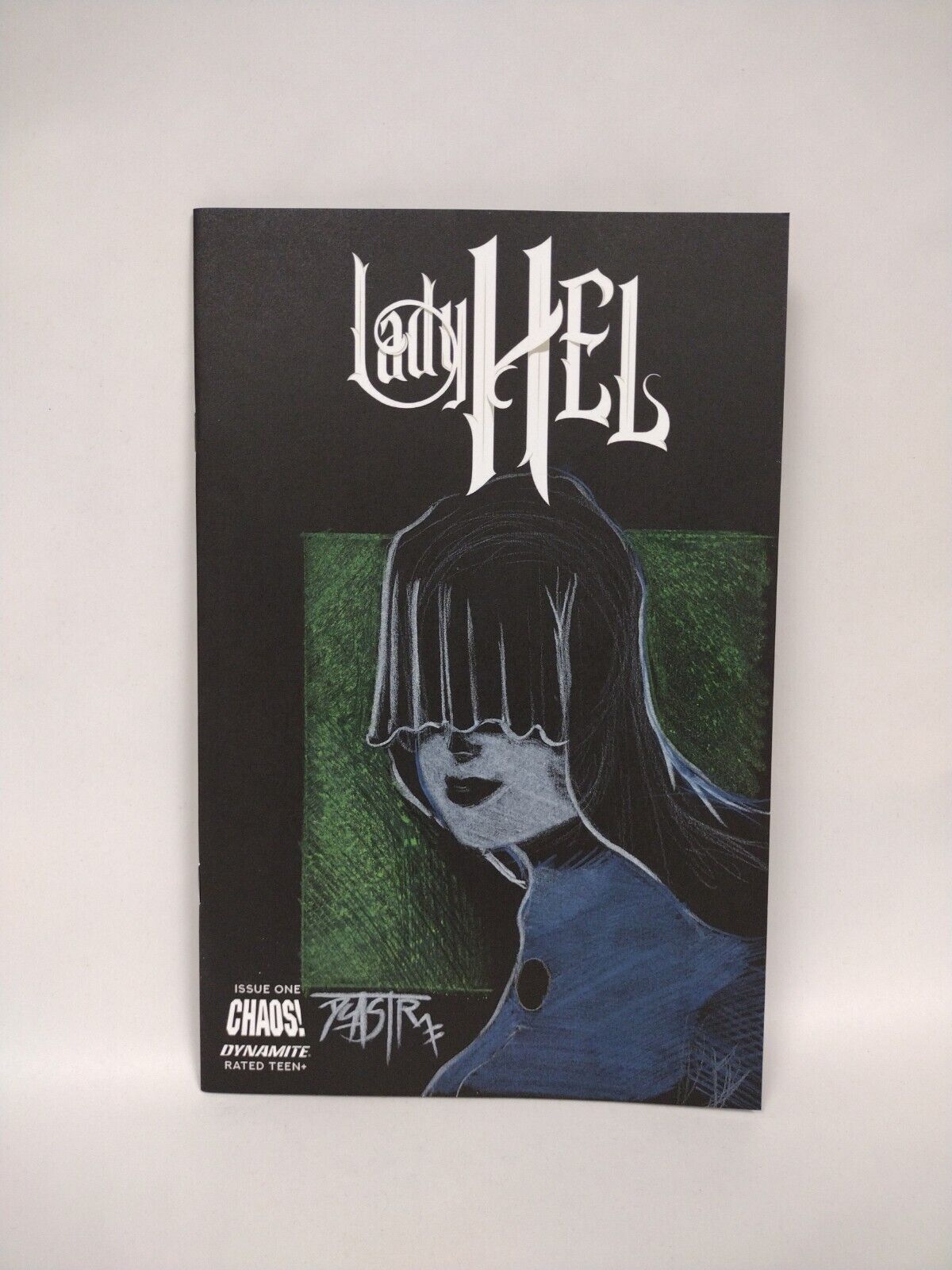 Lady Hel #1 Cover F Black Blank Authentix w Original Art Dcastr w ARG COA # 