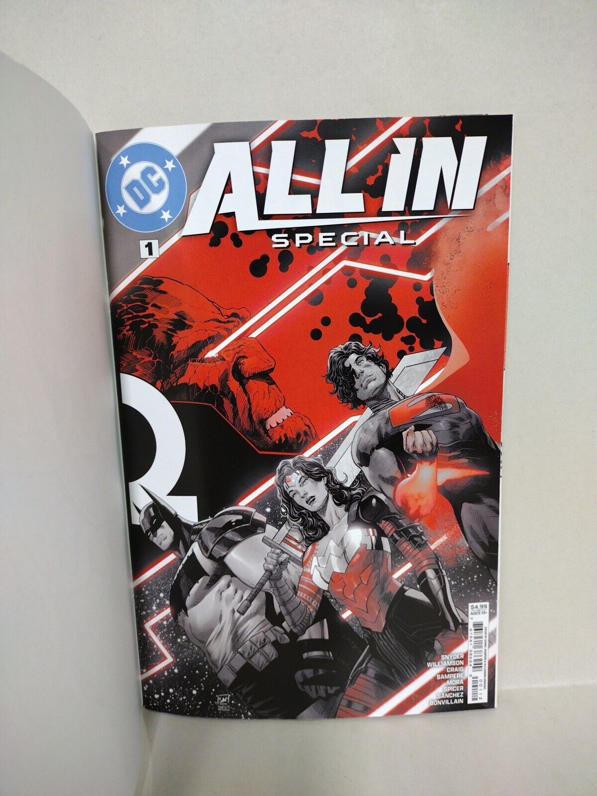 DC All In Special 1 2024 Sketch Cover Comic W Original DCastr Green Lantern Art