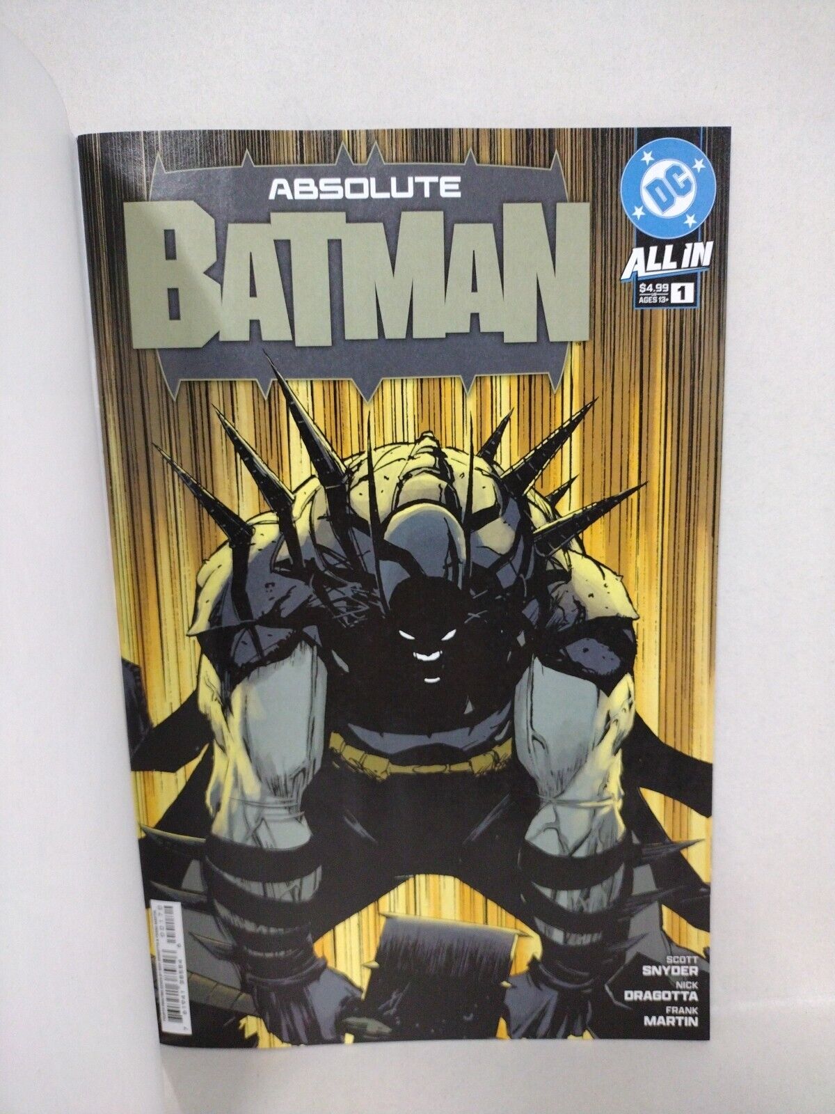 Absolute Batman 1 (2024) DC Comic Sketch 2nd Variant Cover W Original DCastr Art