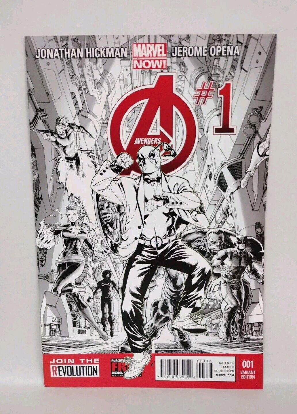 Avengers #1 (2013) Marvel Comics Deadpool Gangnam Style Sketch Variant NM