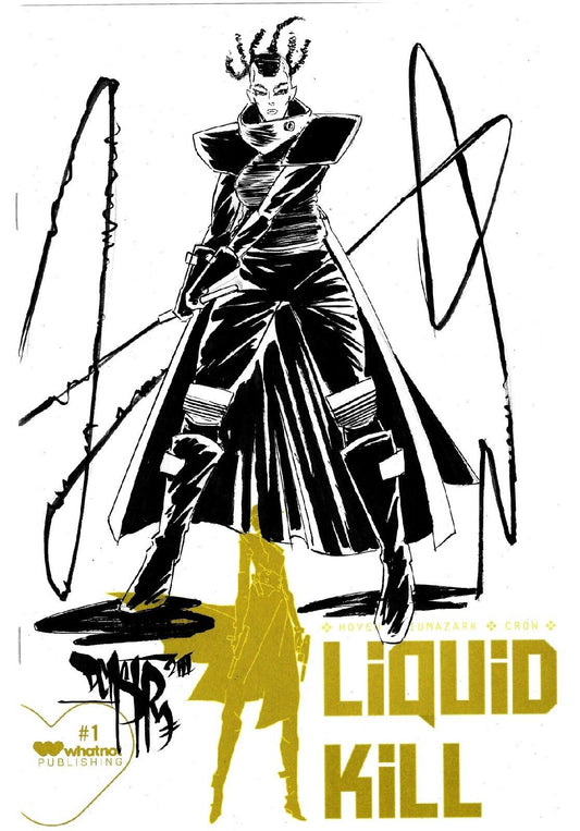  Liquid Kill #1 (2023) Whatnot Blank Cover Comic W Original Dave Castr Art 1st