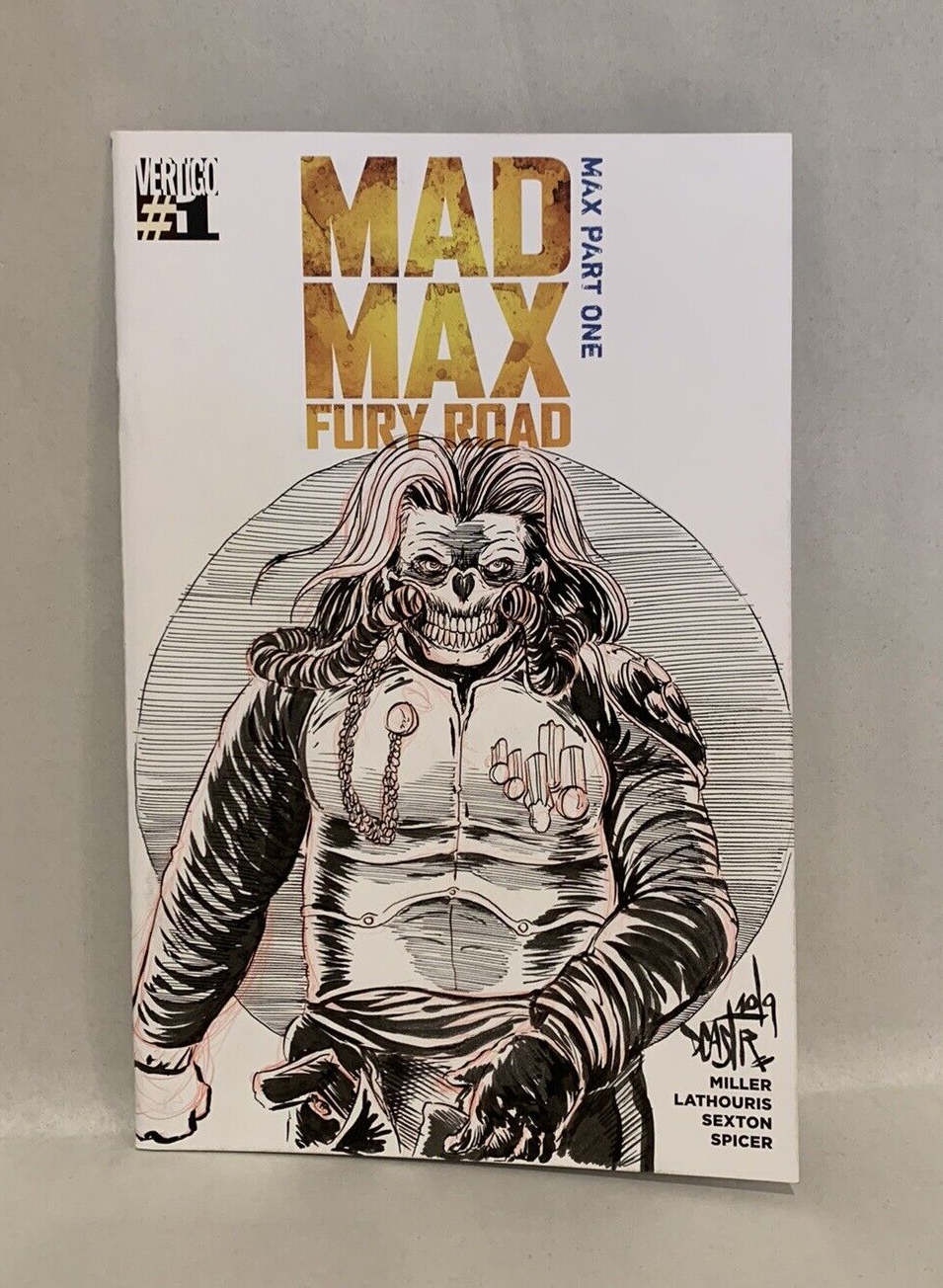 MAD MAX: FURY ROAD: MAX #1 Blank Variant Cover Comic W Original Art Dave Castr