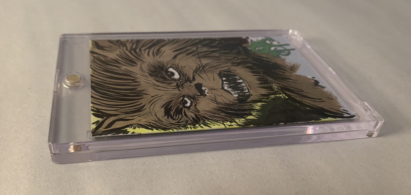 Dave Castr Original Sketch Card Original 1/1 Cat Boy Art W Holder