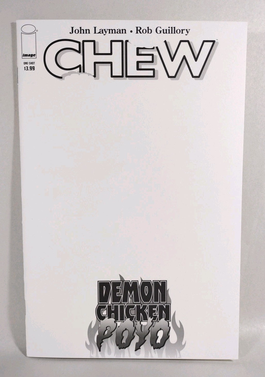 Chew Demon Chicken Poyo #1 (2016) Image Comic Blank Sketch Cover Variant New NM