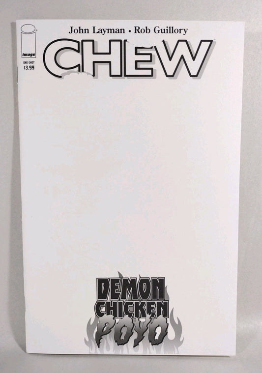 Chew Demon Chicken Poyo #1 (2016) Image Comic Blank Sketch Cover Variant New NM
