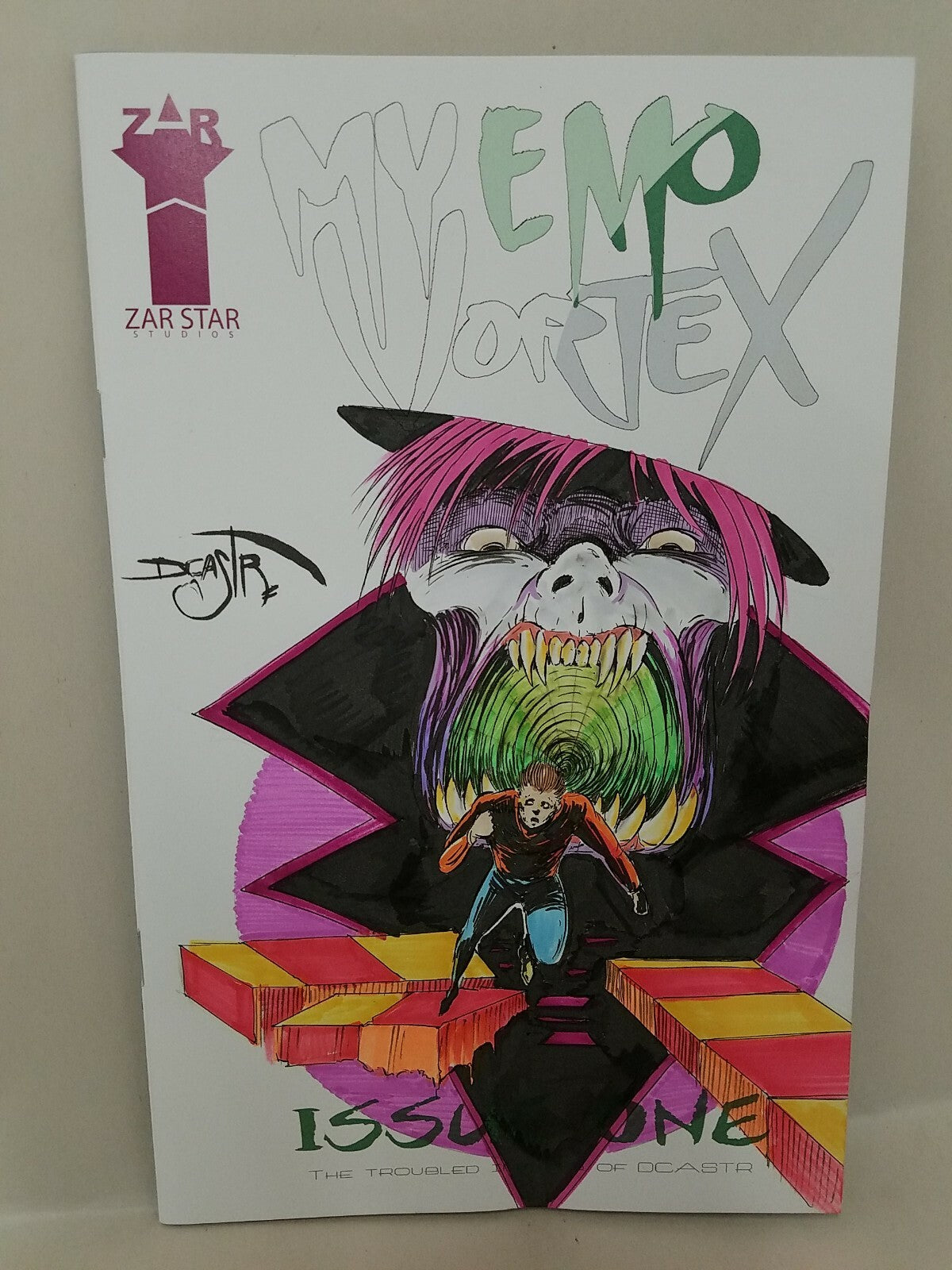 My Emo Vortex #1 (2016) Sketch Cover Comic w Original Dave Castr Art ARG COA 226