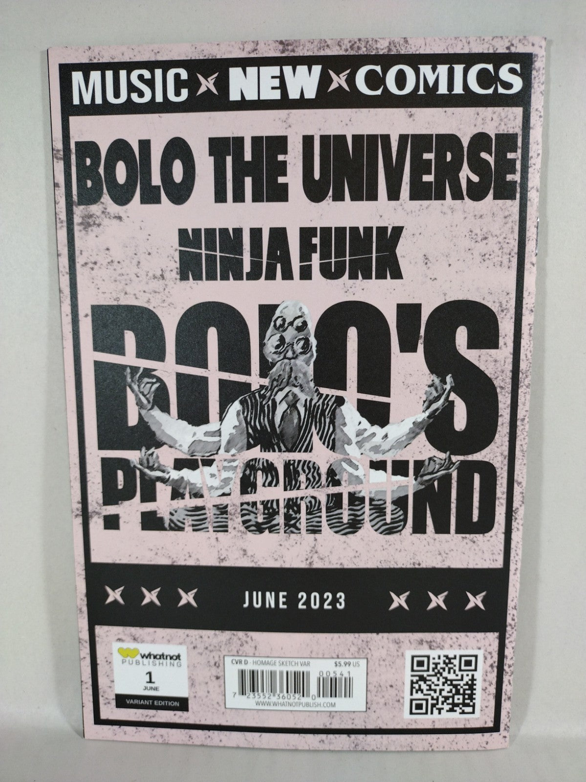 Ninja Funk Bolo's Playground #1 (2023) Whatnot Massive Blank Sketch Variant NM