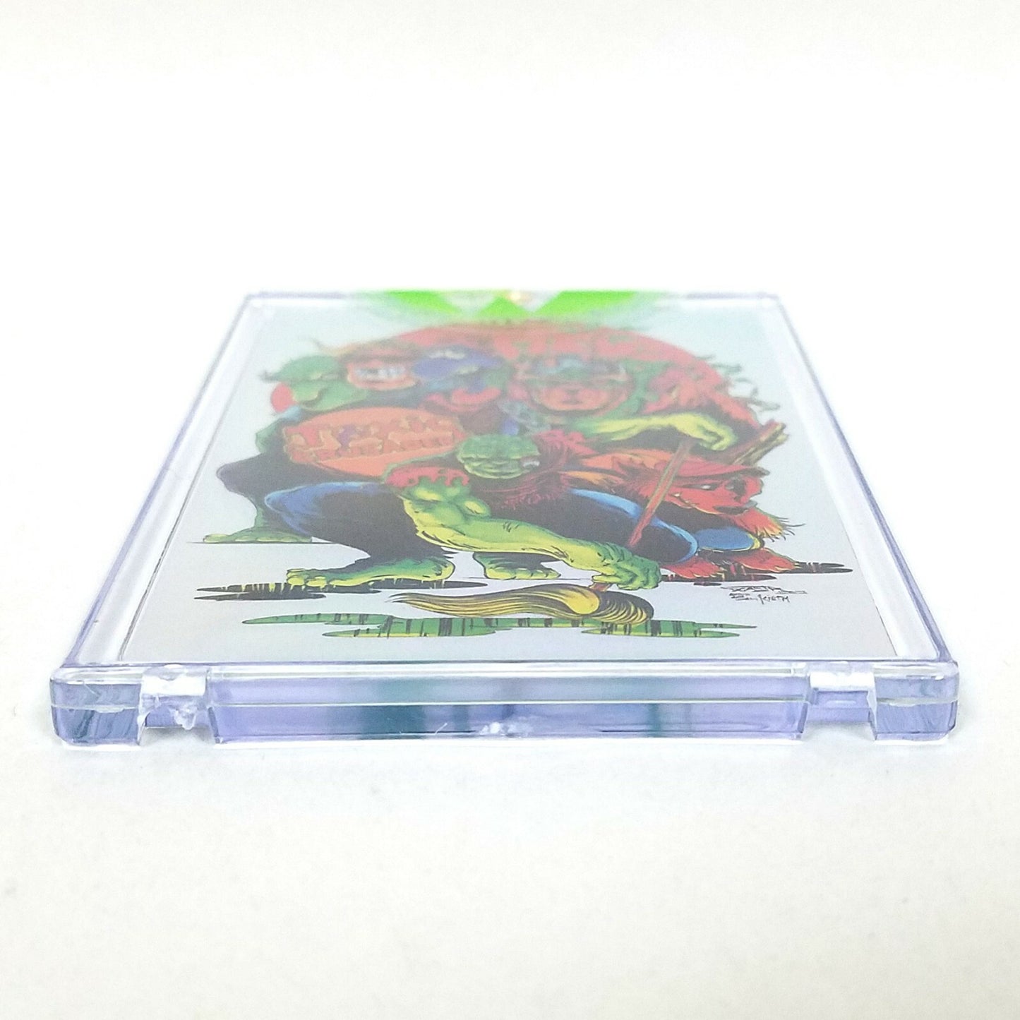 Toxic Crusaders Holo-Chrome Trading Card Signed & #'d ARG Exclusive (New Sealed)